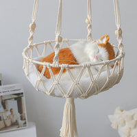 Large Macrame Cat Hammock Hanging Swing Bed