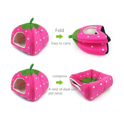 Strawberry Foldable Pet House