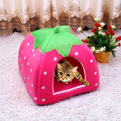 Strawberry Foldable Pet House